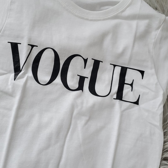 LAST 1❤️VOGUE white cotton tee shirt - Picture 9 of 12